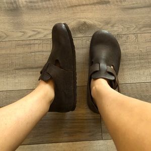 Birkenstock London / size 38 / oiled leather